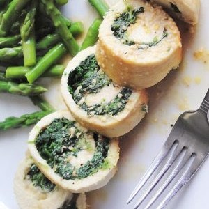 Chicken and spinach rolls (150g)