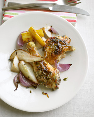 Roasted chicken in pears (400g)